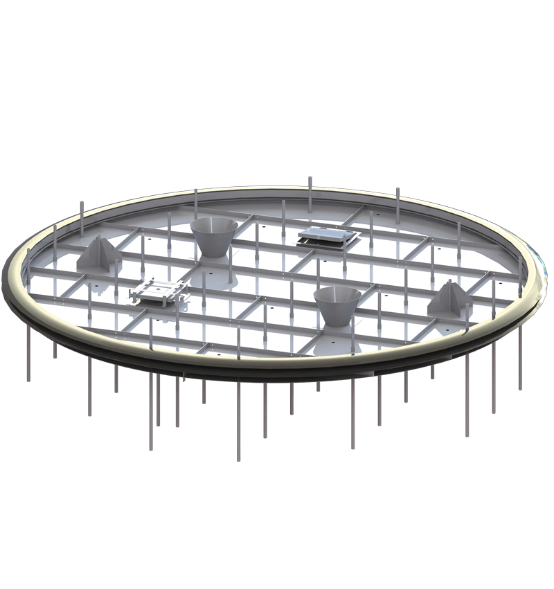 Full Contact Closed-Cell Polyurethane Module Core Internal Floating Roof 26