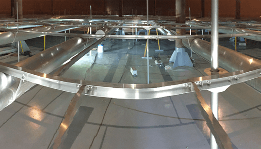 API 650 Aluminum dome roofs for fire water tanks, by storagetanks