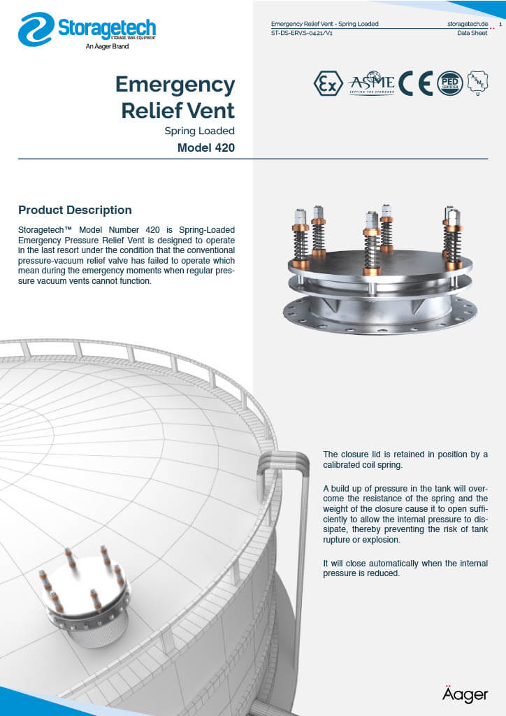 Emergency Pressure Relief Vent (Spring loaded) 10 Emergency Pressure Relief Vent (Spring loaded) 5