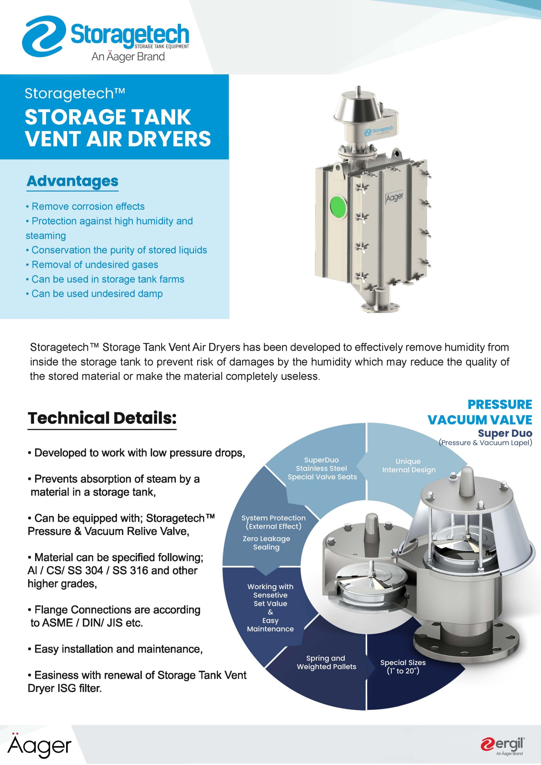 Tank Vent Dryer with Pressure Vacuum Relief Valves 5