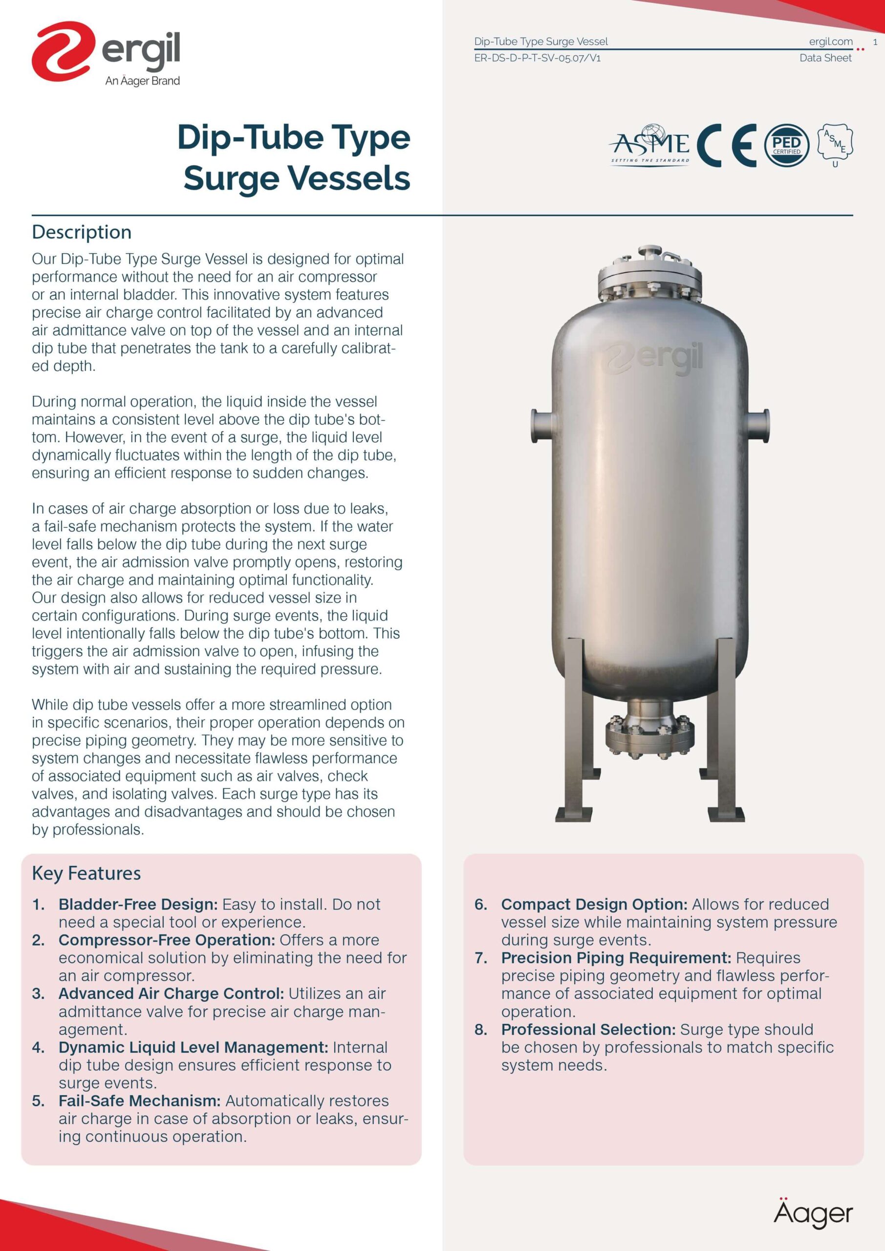 Dip Tube Type Surge Vessel 5