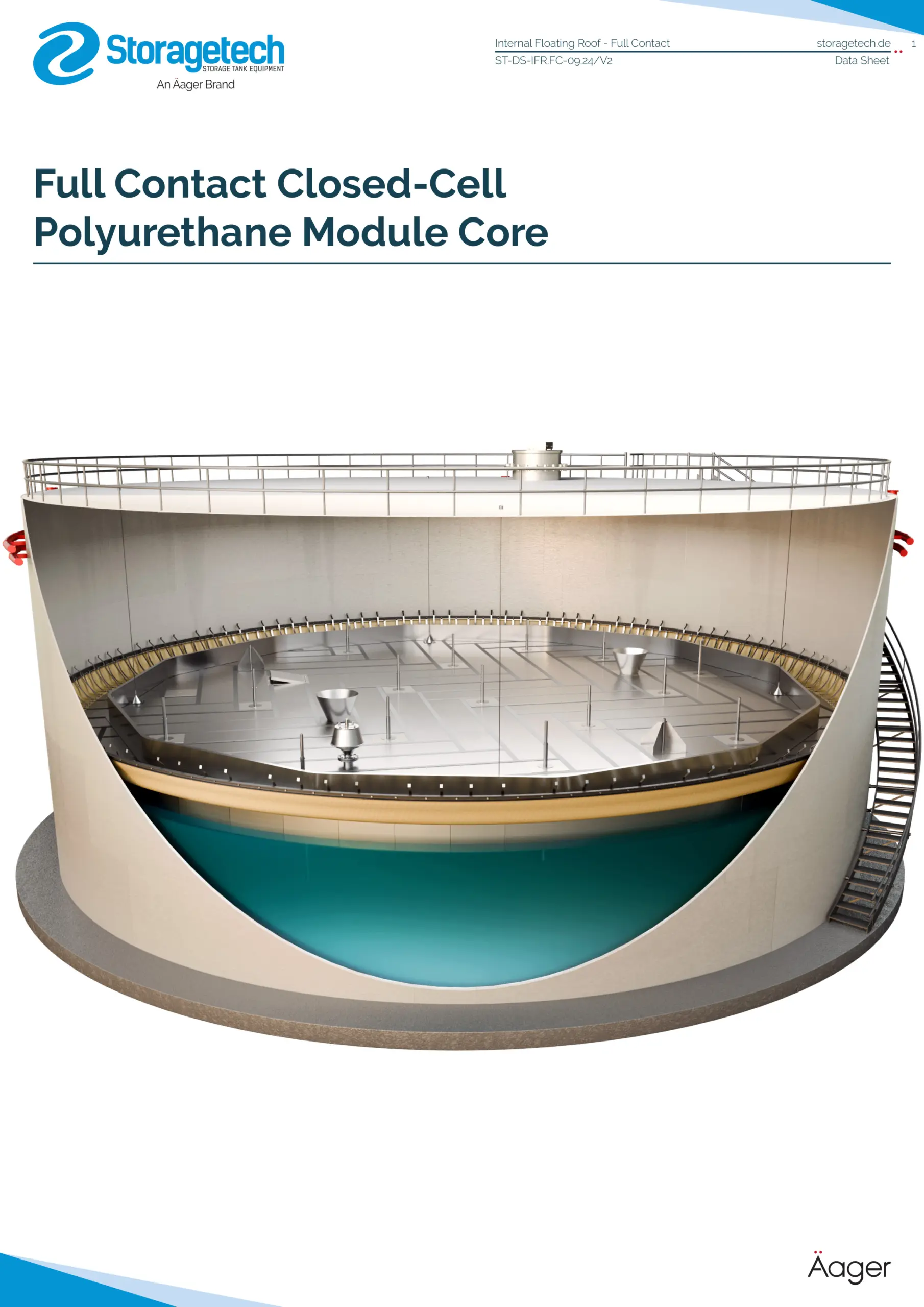 Full Contact Closed-Cell Polyurethane Module Core Internal Floating Roof 5