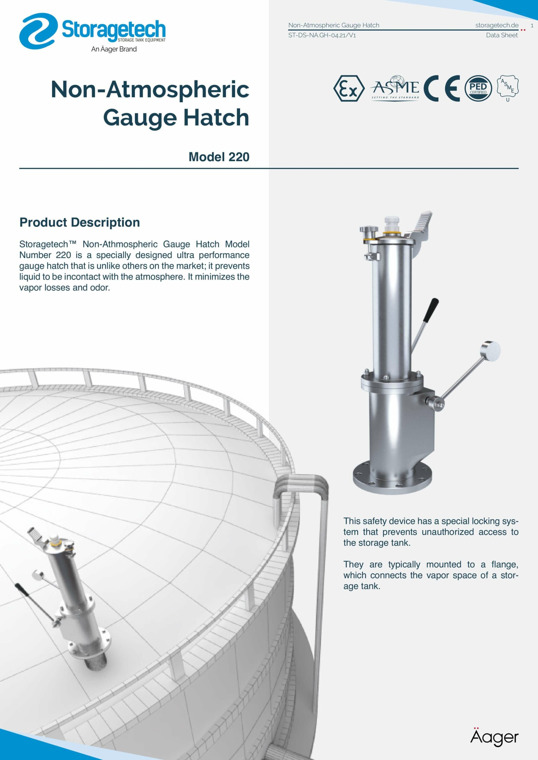 Gauge Hatch (Non-atmospheric, sampling slot dip hatch) 10 Gauge Hatch (Non-atmospheric, sampling slot dip hatch) 5