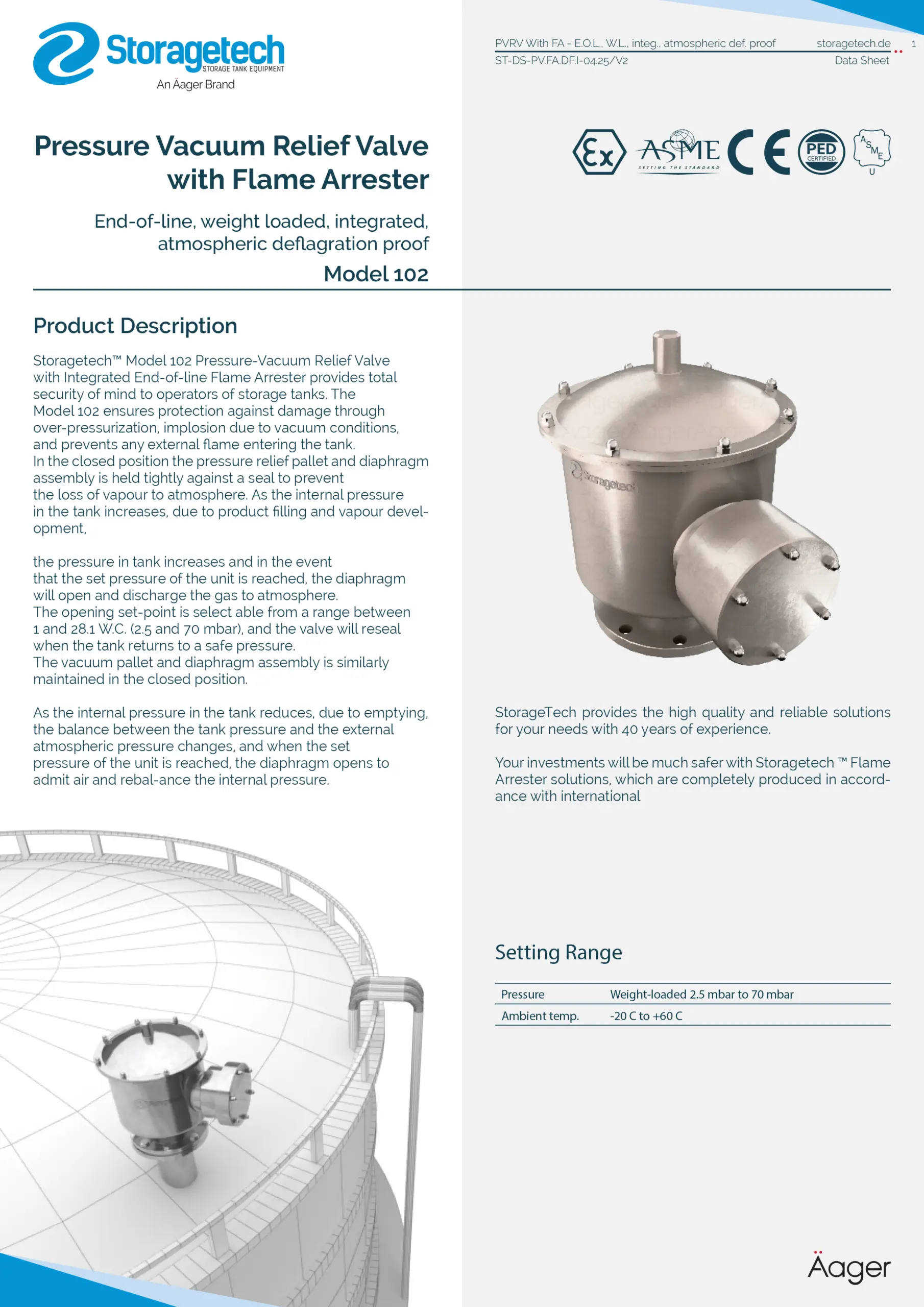 Pressure Vacuum Relief Valve with Flame Arrestor 11 Pressure Vacuum Relief Valve with Flame Arrestor 6